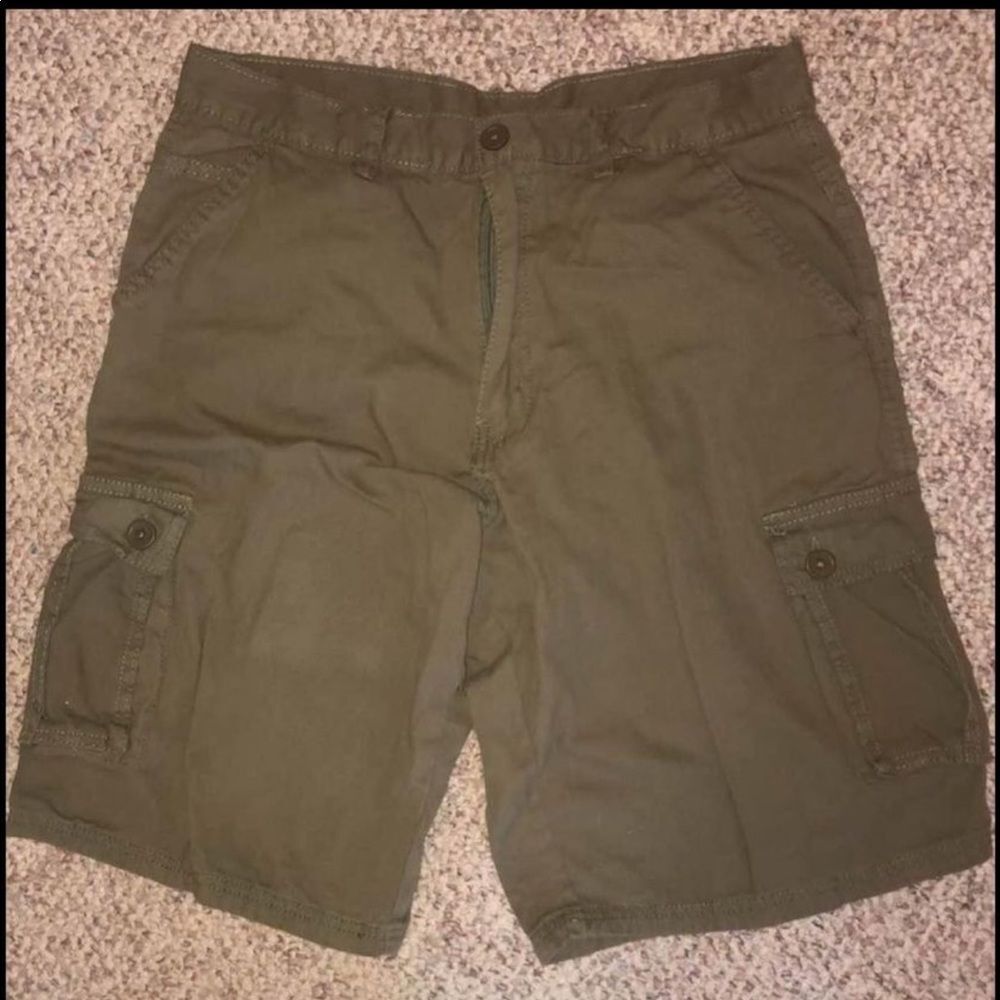 Open Trails Sz 30 Men’s Olive Green Cargo Shorts NEW NWT
